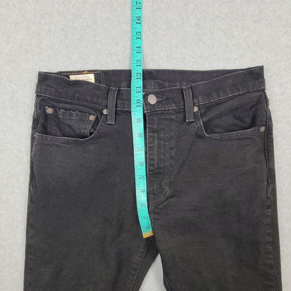 Levi's Men's Straight Jeans - Black - Picture 15 of 16